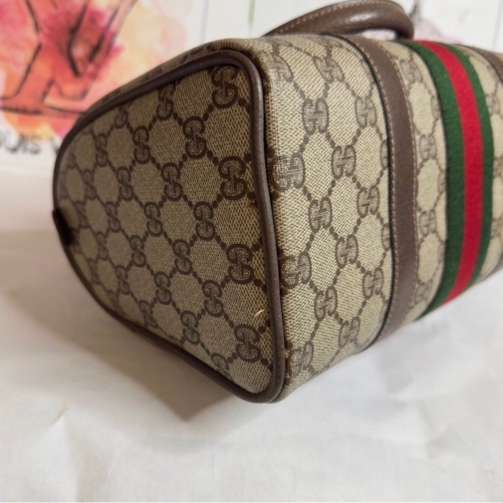 Gucci Supreme Sherry Line Mamogram Boston Bag - Picture 12 of 15